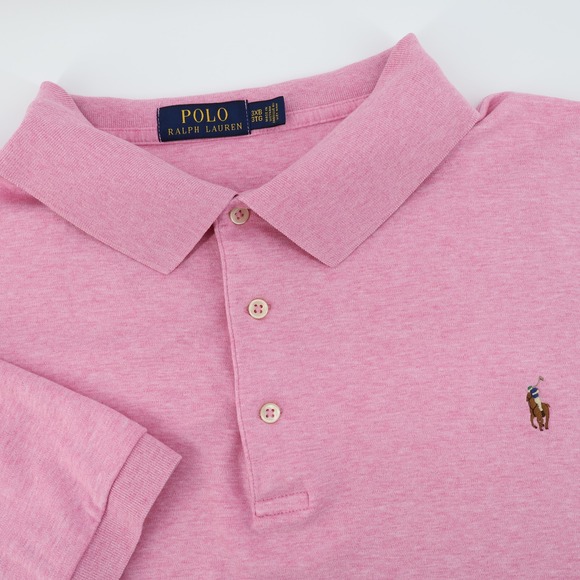 Polo Ralph Lauren Other - Polo Ralph Lauren Mens Pink Short Sleeve Polo Shirt 3XB Big & Tall Flesh Pony
